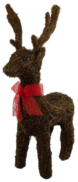 Winterlicher Elch mittel ca. 55 cm - Weihnachtsdekoration